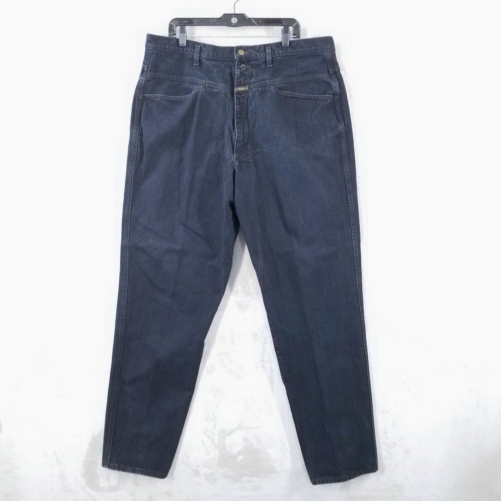 Vtg Marithe Francois Girbaud Mens Jeans 39‎ x 36 Long Black Denim Made USA